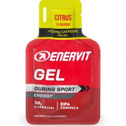 ENERVIT SPORT Gel Citrus Caffeine Tris Energetski gel sa kofeinom, ukus citrusa