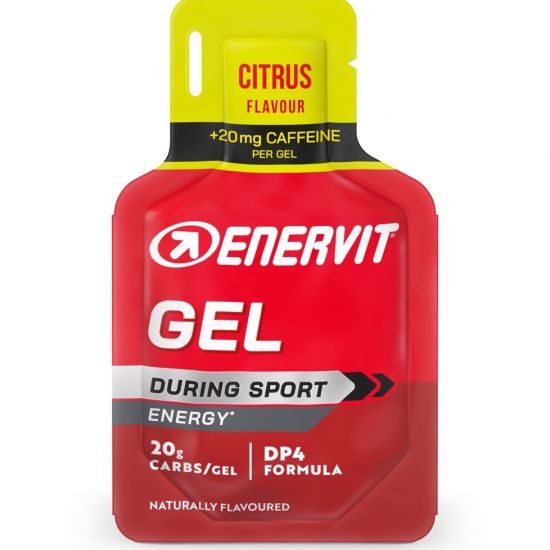 ENERVIT SPORT Gel Citrus Caffeine Tris Energetski gel sa kofeinom, ukus citrusa