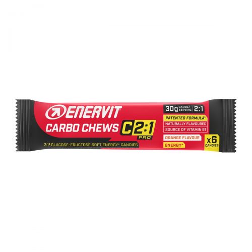 Carbo Chews Orange Energetske gumene bombone, ukus narandže, 34g